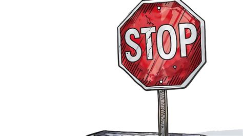 Image result for Stop Sign Cartoon