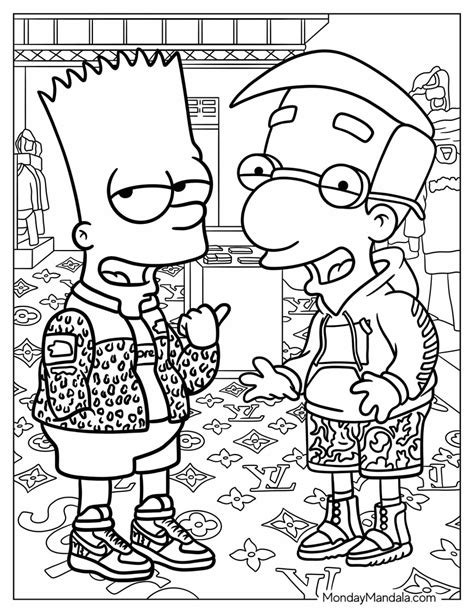 Bart Simpson Coloring Pages