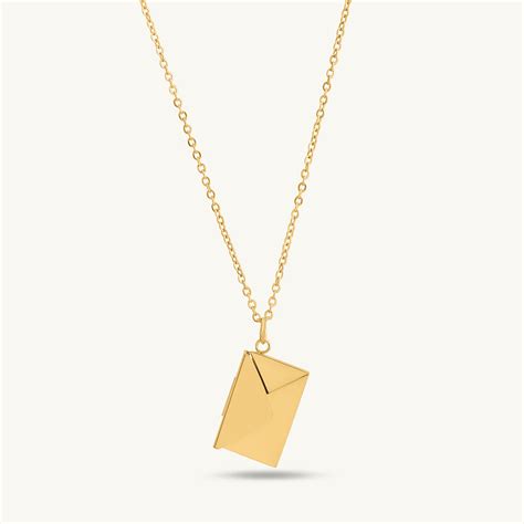 Buy Love Envelope Necklace | Rose Gold Plating – PALMONAS