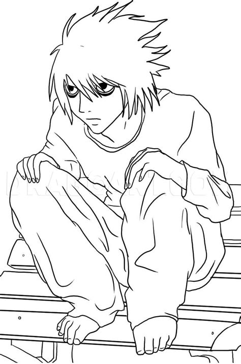 How to Draw L Death Note 的图像结果