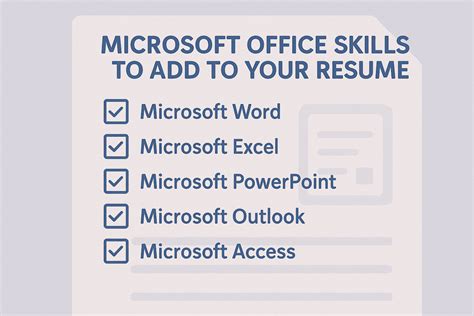 Microsoft Office Skills to Add to Your Resume