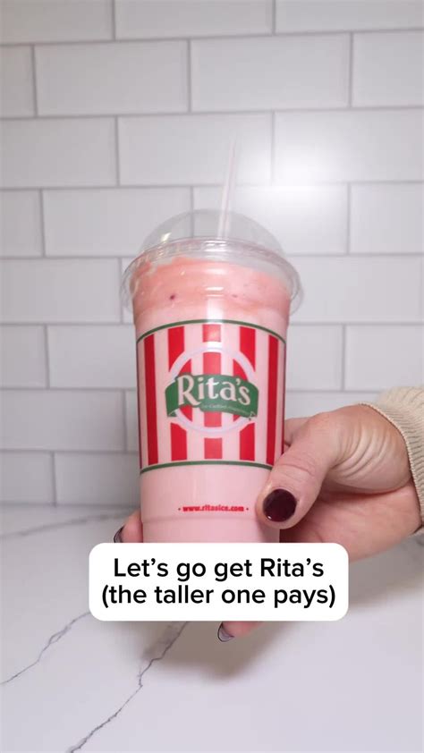 Rita's Italian Ice | Let’s go get Rita’s. (The taller one pays) #RaspberriesnCream # ...