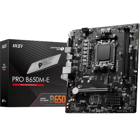 Amazon.in: Buy MSI PRO B650M-E Motherboard, Micro-ATX - Supports AMD ...