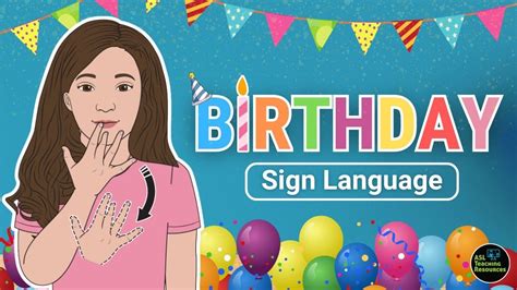 How to sign the Happy Birthday Song (ASL) | Birthday songs, Happy ...