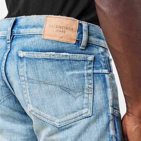 BALENCIAGA | Men's Low Waist Slim Fit Jeans | Men | Blue | Flannels