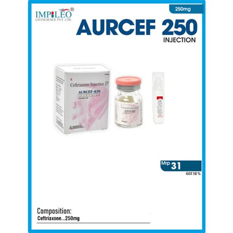 AURCEF-250 Injection Impileo Lifescience