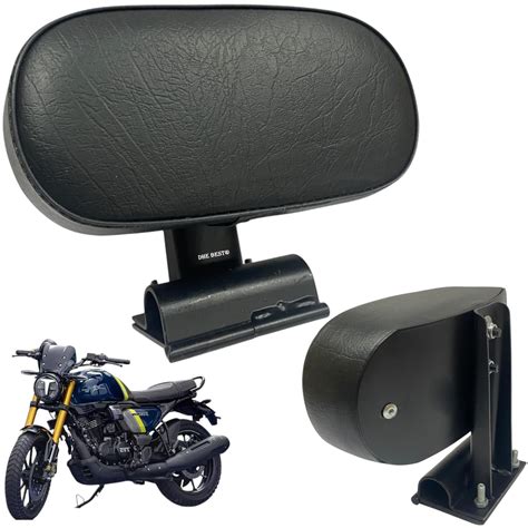 Dhe Best Metal Back Rest/Backrest with Black Cushion Suitable for TVS ...
