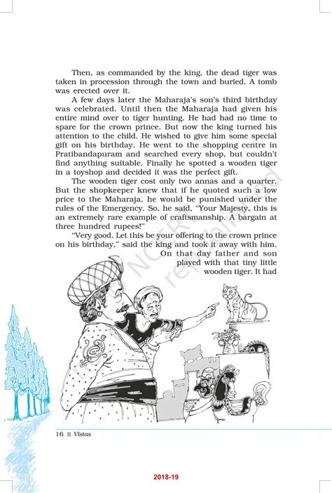 The Tiger King - NCERT Book of Class 12 Vistas
