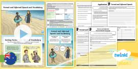 Formal and Informal Writing Lesson Pack - Primary Resources