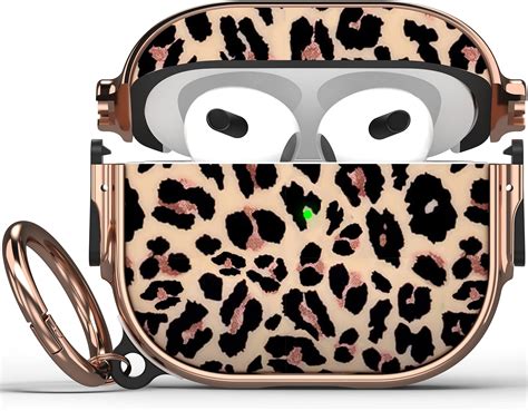 Amazon.com: Maxjoy for AirPod 3rd Generation Case with Lock, Leopard ...
