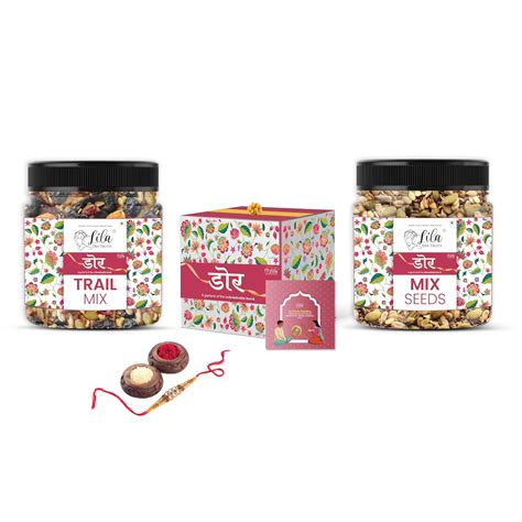 LILA DRY FRUITS Rakshabandhan Rakhi Gift Hamper Combo | Rakhi Card ...