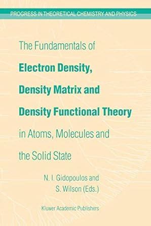 Buy The Fundamentals of Electron Density, Density Matrix and Density ...