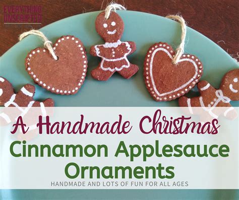 Cinnamon Applesauce Ornaments - A Handmade Christmas