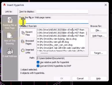 Create Hyperlink in AutoCAD 的图像结果