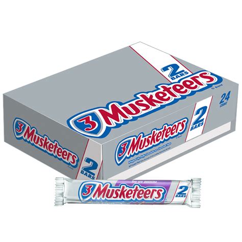 Amazon.com : 3 MUSKETEERS Chocolate Sharing Size Candy Bars 3.28-Ounce Bar 24-Count Box ...