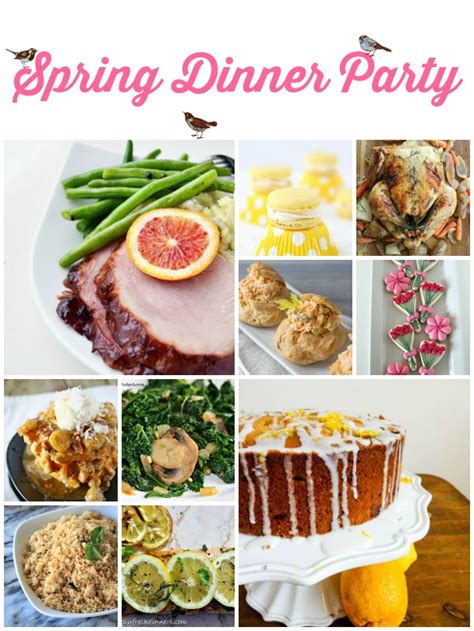 Spring Dinner Party Menu 的图像结果