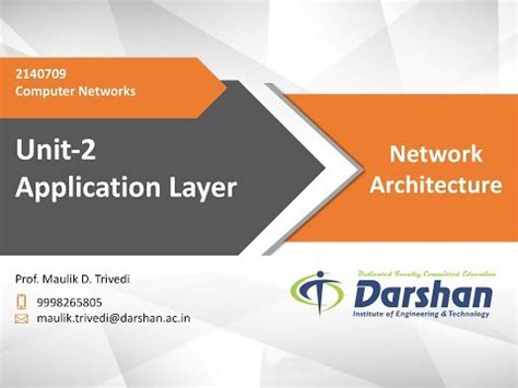 3150710 - Computer Networks | Darshan University, Rajkot