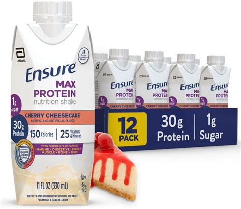 Amazon.com: Ensure Max Protein Nutrition Shake with 30g Protein, 1g ...
