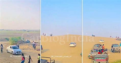 Maruti Dzire Climbs Up a Sand Dune – Why Not To Do It » Car Blog India