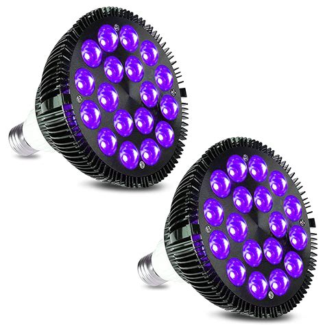 Kingbo Black Light Bulbs 2 Pack 36w Led Blacklight Bulbs | Desertcart INDIA