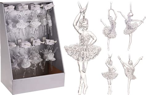 Zawieszka baletnica srebrna 14 x 7 x 5 cm mix - Bricomarche.pl