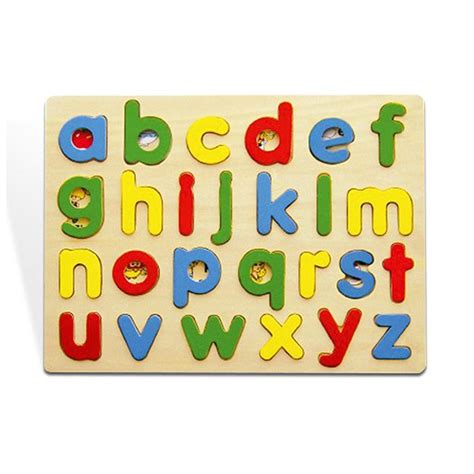 Drvena slagalica mala slova Viga 14155 | Volim svoj dom