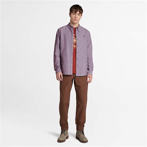 Oxford Shirt for Men in Purple