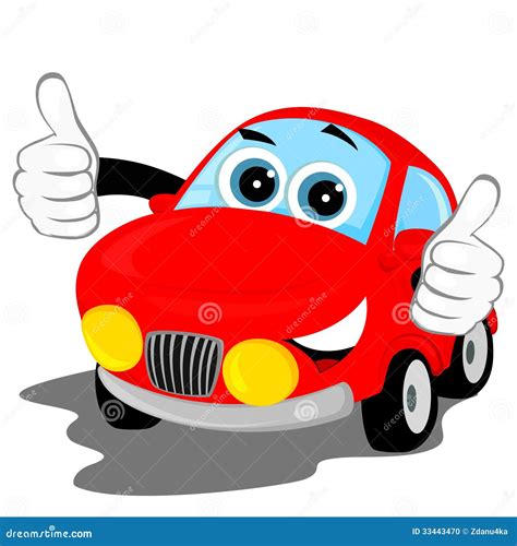 Lucky car stock vector. Illustration of smile, transport - 33443470
