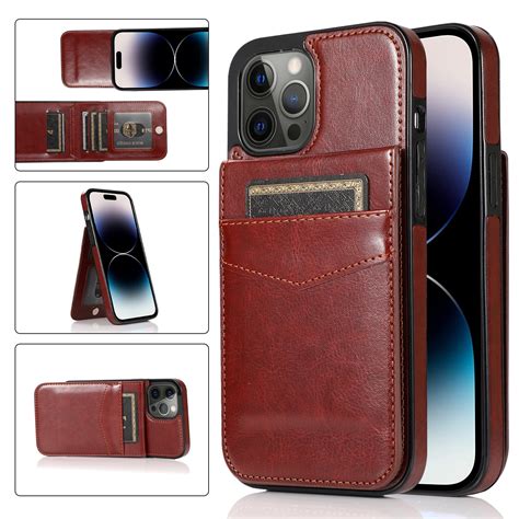 Allytech Back Flip Wallet Case for iPhone 15 Pro Max with 5 Card Holder ...