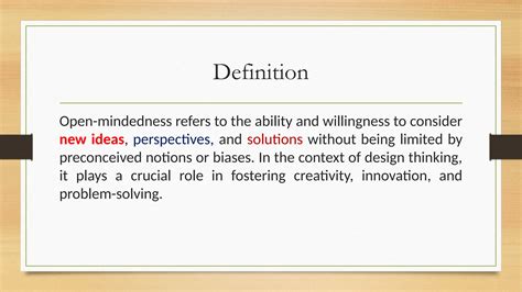 open mindedness in Design Thinking..pptx