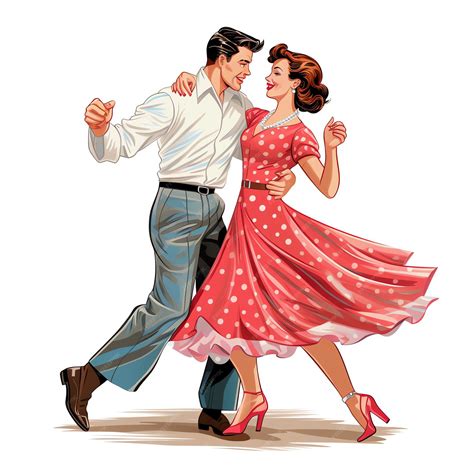 Premium Photo | Beautiful Sock hop dance clipart illustration
