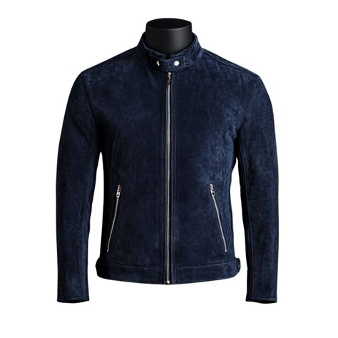 SOLOMONS SUEDE JACKET | BLUE