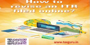 How to revise an ITR filed online?