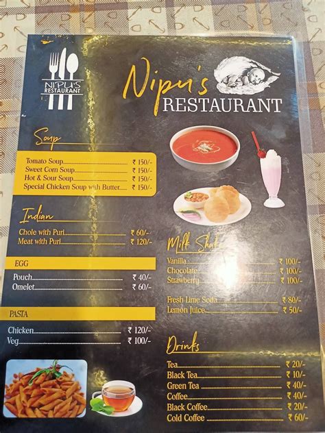 Menu at NIPU'S RESTAURANT, Dimapur
