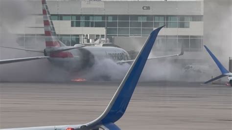 178 people evacuated from American Airlines plane due to fire at Denver ...
