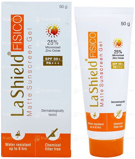 La Shield Fisico Sunscreen Gel 50 Gm - Uses, Side Effects, Dosage ...