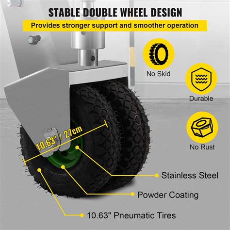 Trailer Jacks With Pneumatic Wheels