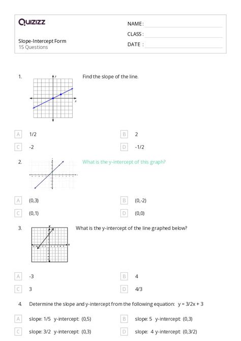 Image result for 8th Grade Math Slope Worksheets