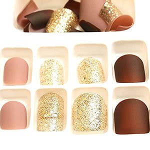Buy HEAVEN 24pc Set Of Long French Artificial Nails Full Nail Extension ...