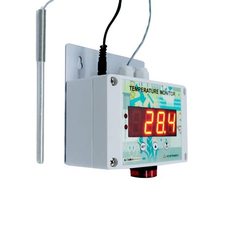 Wall Mounted Temperature Alert Monitor (Temp. Range: 0 to 60 Deg.C) for ...