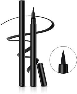 THTC Black Art Liquid Pen Eyeliner for Long-Lasting Stay Midnight Black ...