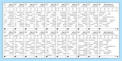 Sentence Building Worksheets | Resource | Twinkl USA