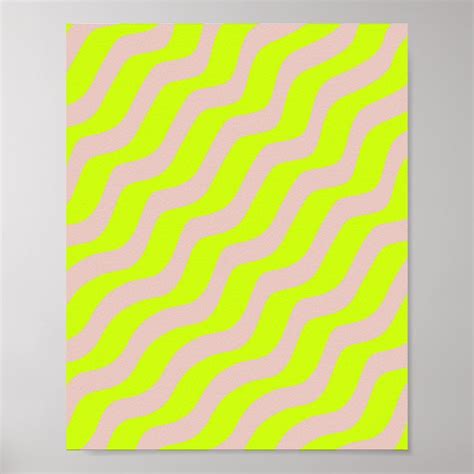 Lime Green Neon And Beige Abstract Stripes in 2024 | Abstract pattern ...