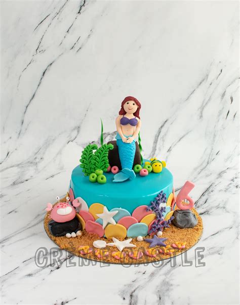 Mermaid Theme Cakes | Kids Cake Designs Noida & Gurgaon - Creme Castle