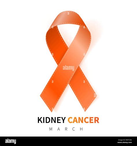 Kidney Cancer Orange Ribbon - symbol for kidney cancer