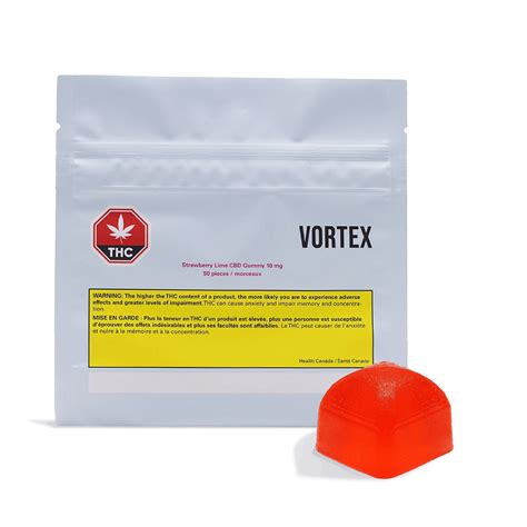 Vortex Cannabis: CBD Strawberry Lime Soft Chews 500mg 50-Pack | Leafly