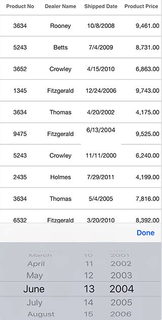 Image result for DataGrid iOS