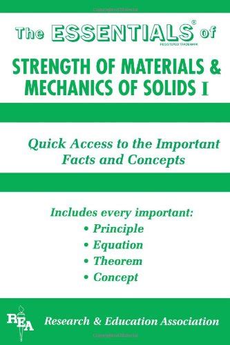 Strength of Materials and Mechanics of Solids: v. 1 (Essential Series ...