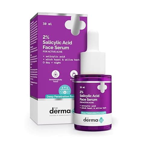 The Derma Co 2% Salicylic Acid Face Serum | Reduces acne & blackheads ...