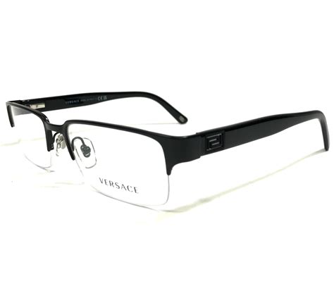 Versace Eyeglasses Frames MOD.1184 1261 Black Rectangular Half Rim 53 ...